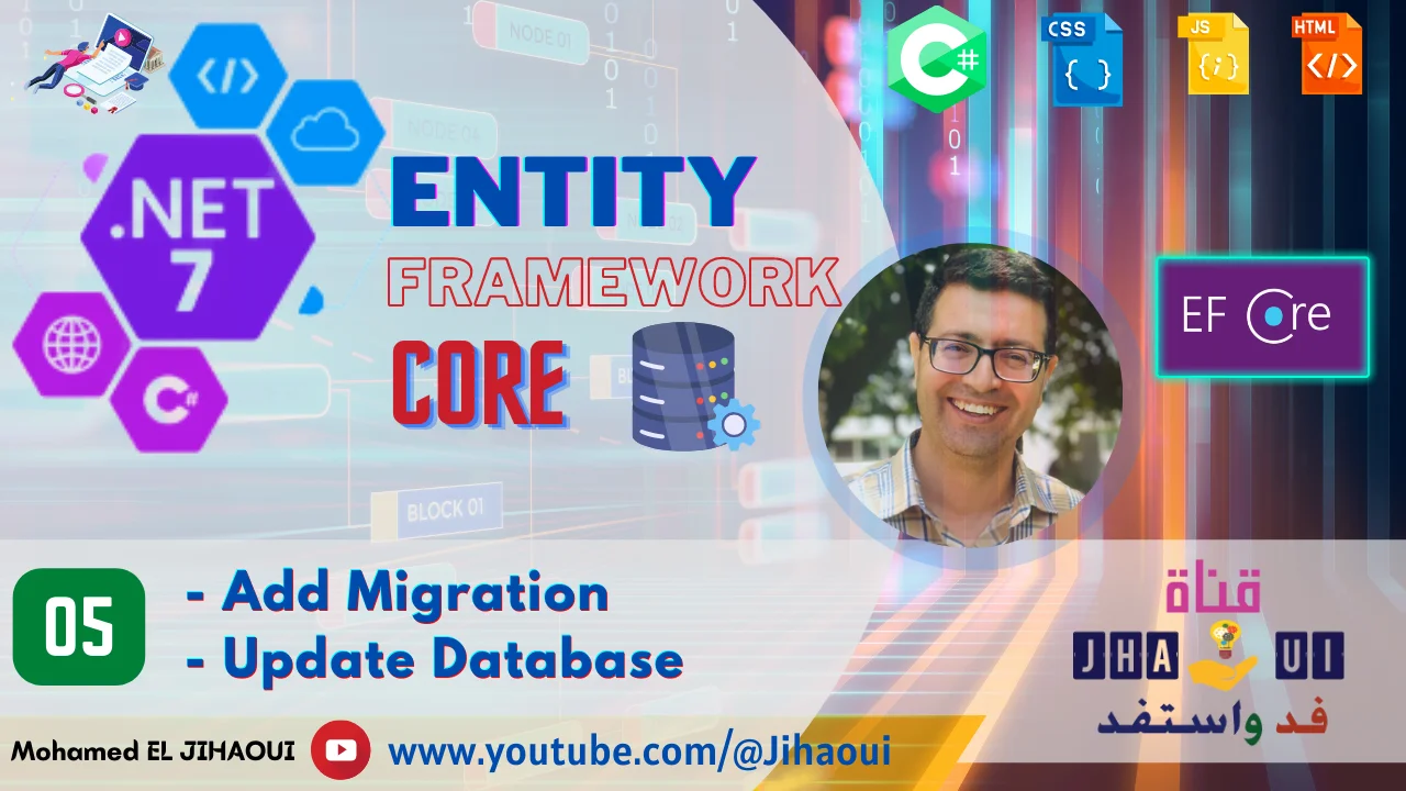 ef migrations add database update .NET7